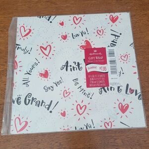 Hallmark vintage Valentine's Day gift wrap